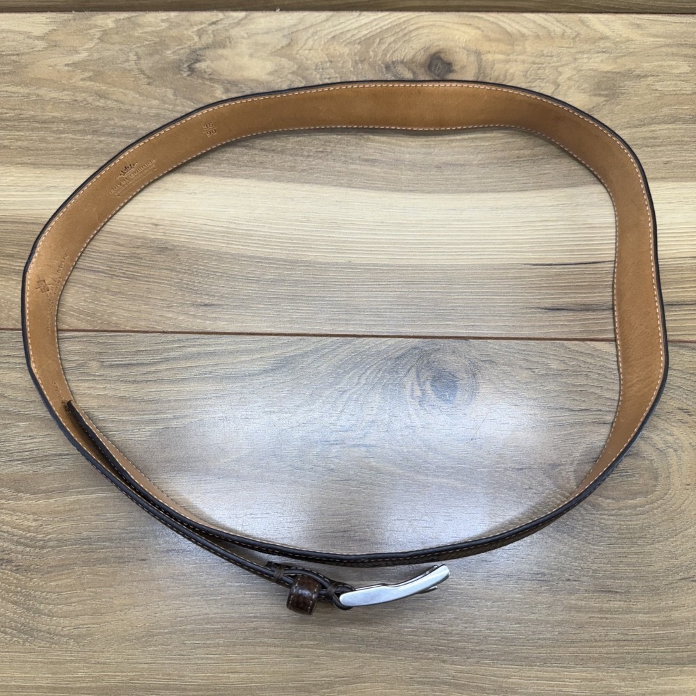Martin Dingman Mens Belt Size 36/90 Royal Bullhide Dark Brown‎ Leather - Picture 3 of 7